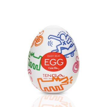 Мастурбатор-яйцо Tenga Keith Haring Egg Street фото и описание
