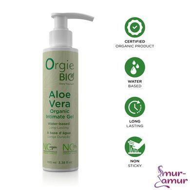 Лубрикант на водній основі Orgie &ndash; Bio Aloe Vera Intimate Gel (100 мл), екстракт алое вера фото і опис
