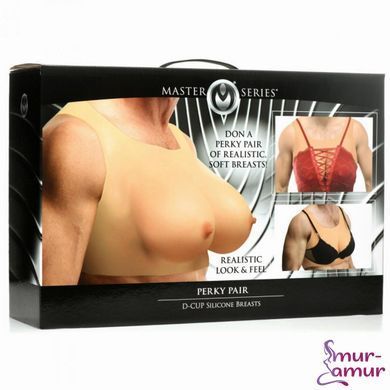 Накладні силіконові груди Master Series Perky Pair D-Cup Silicone Breasts