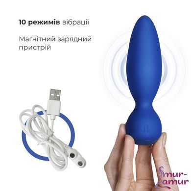 Анальна вібропробка Adrien Lastic Little Rocket макс. діаметр 3,5 см, soft-touch фото і опис
