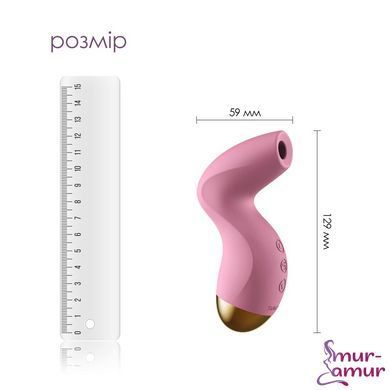 Вакуумный клиторальный стимулятор Svakom Pulse Pure Pale Pink, 5 режимов, 5 интенсивностей в каждом фото и описание