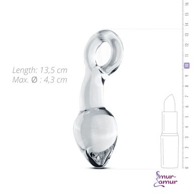 Скляний стимулятор простати Gildo Glass Prostate Plug No. 13 фото і опис