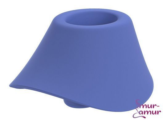 Вагінально-кліторальний стимулятор Womanizer Blend Vibrant Blue, вібрація + вакуум, 2 мотори фото і опис
