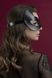 Маска кішечки Feral Feelings - Kitten Mask, натуральна шкіра, чорна фото
