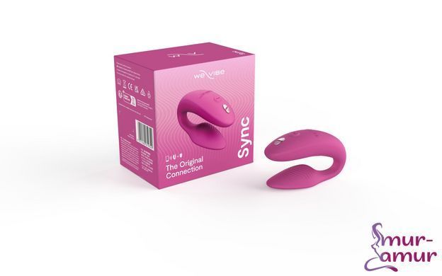 Смарт-вибратор для пар We-Vibe Sync 2 Rose, 10 виброрежимов, пульт ДУ фото и описание