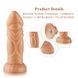 Фалоімітатор для секс-машин Hismith Slightly Curved Silicone Dildo Monster Series, кріплення KlicLok