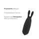 Вібропуля Adrien Lastic Pocket Vibe Rabbit Black зі стимулюючими вушками фото