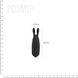 Вібропуля Adrien Lastic Pocket Vibe Rabbit Black зі стимулюючими вушками фото