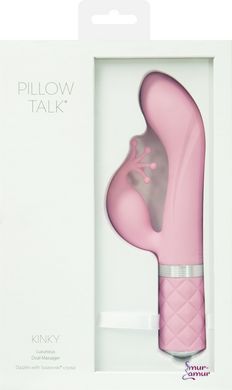 Роскошный вибратор-кролик Pillow Talk - Kinky Pink с кристаллом Сваровски, мощный фото и описание