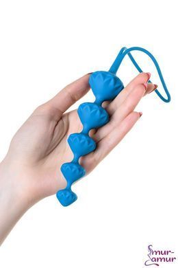 Набор анальных бус Satisfyer Beads Colored, силикон , макс. диаметр 3,3см и 3,5см фото і опис