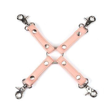 Крестовина для фиксации Liebe Seele Dark Candy Pink Hogtie, с кольцом, 4 карабина фото и описание