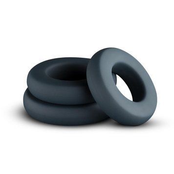 Набор эрекционных колец Boners 3-Piece Hefty Cock Ring Set, диаметр 3,2 см, 3,8 см и 4,5 см фото и описание