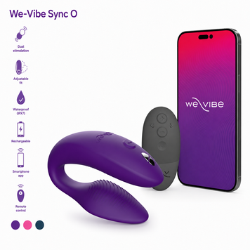 Смарт-вибратор для пар We-Vibe Sync 2 Purple, 10 виброрежимов, пульт ДУ фото и описание