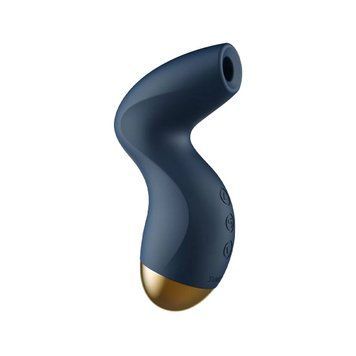 Вакуумний кліторальний стимулятор Svakom Pulse Pure Navy Blue, 5 режимів, 5 інтенсивностей у кожному фото і опис