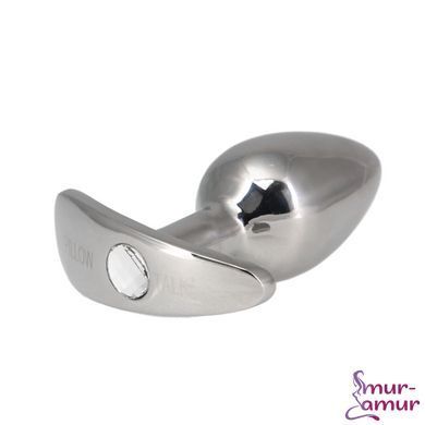 Анальна пробка Pillow Talk Sneaky Luxurious Stainless Steel Anal Plug із кристалом Swarovski