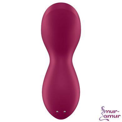 Вібратор для клітора з перлинною стимуляцією Satisfyer Exciterrr Berry, 2 незалежні мотори