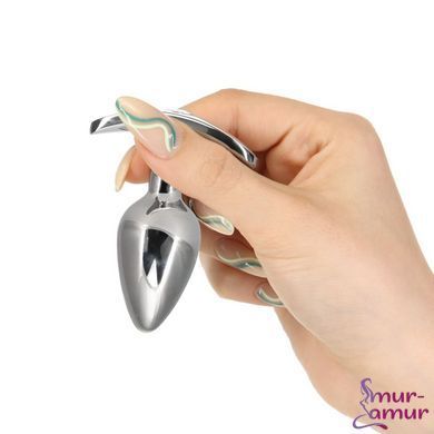 Анальна пробка Pillow Talk Sneaky Luxurious Stainless Steel Anal Plug із кристалом Swarovski