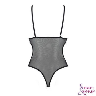 Боди с ажурным лифом Passion CHRISTA BODY S/M, black фото и описание