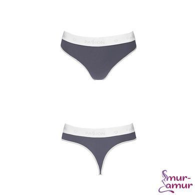 Спортивные трусики-стринги Passion PS007 PANTIES XL, dark grey фото и описание