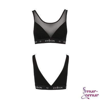 Топ з прозорою вставкою Passion PS002 TOP M, black фото і опис