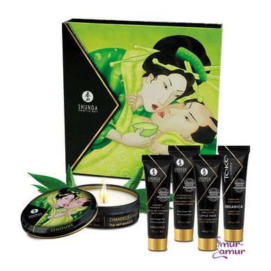 Подарунковий набір Shunga GEISHAS SECRETS ORGANICA – Exotic Green Tea: для шикарної ночі вдвох фото і опис