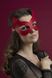 Маска кішечки Feral Feelings - Kitten Mask, натуральна шкіра, червона фото