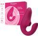 Вагінально-кліторальний стимулятор Womanizer Blend Vibrant Pink, вібрація + вакуум, 2 мотори фото