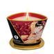 Массажная свеча Shunga Massage Candle - Sparkling Strawberry Wine (170 мл) с афродизиаками фото