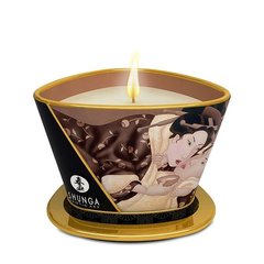 Масажна свічка Shunga Massage Candle – Intoxicating Chocolate (170 мл) з афродизіаками фото і опис
