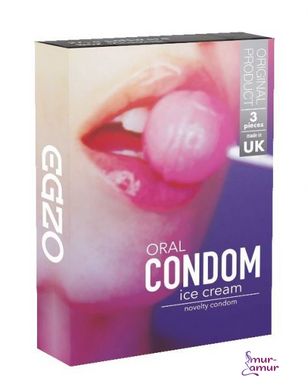 Оральные презервативы EGZO Ice Cream (Ванильное мороженное) фото и описание