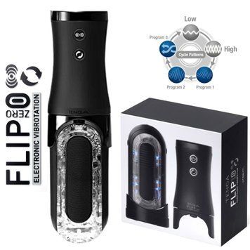 Мастурбатор Tenga Flip Zero EVR Electronic Vibrotation, стимуляція обертанням, 5 режимів вібрації