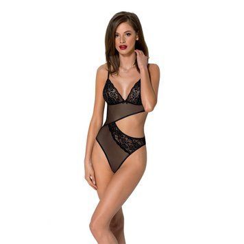 Боди с ажурным лифом Passion CHRISTA BODY XXL/XXXL, black фото и описание