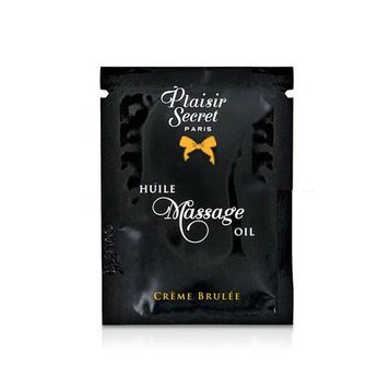 Пробник массажного масла Plaisirs Secrets Creme Brulee (3 мл) фото и описание