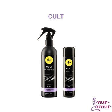 Змазка для латексу та гуми pjur Cult Dressing Aid 100 мл, для полегшення надягання фетиш-вбрання