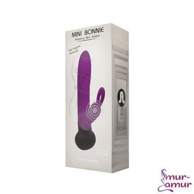Вибратор с вращением ствола Adrien Lastic Mini Bonnie с петелькой для пальчика фото и описание