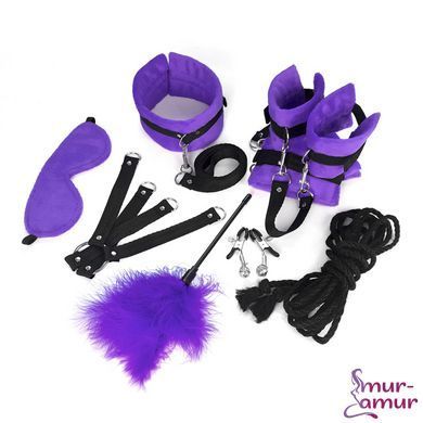 BDSM-набір Art of Sex &ndash; Soft Touch BDSM Set, фіолетовий, 9 предметів фото і опис