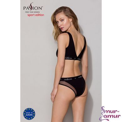 Топ з прозорою вставкою Passion PS002 TOP S, black фото і опис
