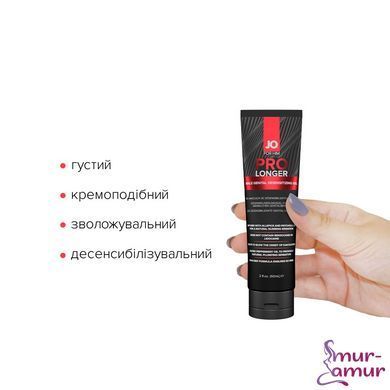 Пролонгер гель JO Prolonger Gel (60 мл) з олією перцевої м&rsquo;яти, гвоздикового перцю та пачулів фото і опис