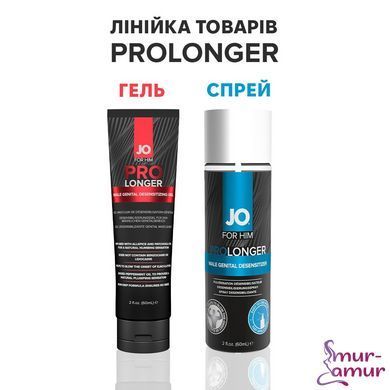 Пролонгер гель JO Prolonger Gel (60 мл) з олією перцевої м&rsquo;яти, гвоздикового перцю та пачулів фото і опис