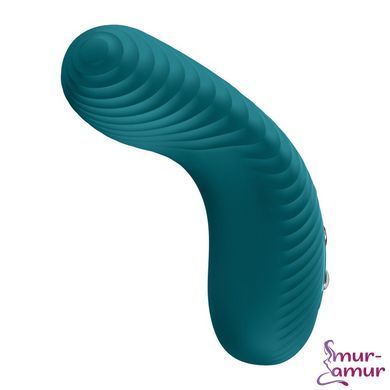 Накладной вибратор Fun Factory LAYA III Bottle Green, эффект постукивания пальцем