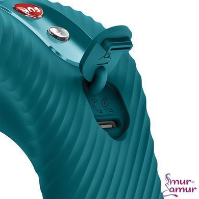 Накладной вибратор Fun Factory LAYA III Bottle Green, эффект постукивания пальцем