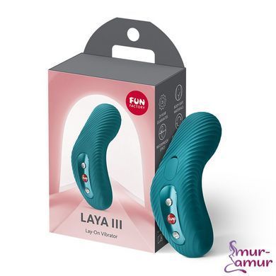 Накладной вибратор Fun Factory LAYA III Bottle Green, эффект постукивания пальцем