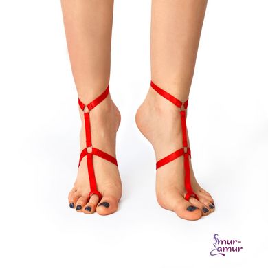Чокер на 2 ножки Art of Sex - Stelia, цвет Красный фото и описание
