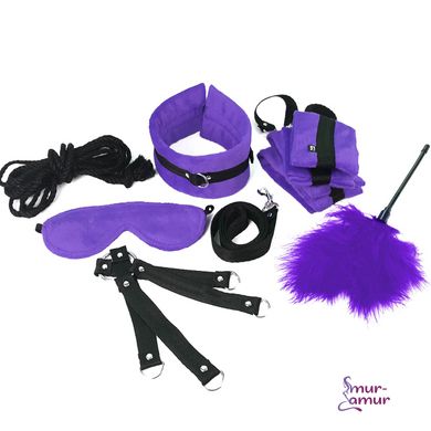 Набір БДСМ Art of Sex - Soft Touch BDSM Set, 9 предметів, Фіолетовий фото і опис