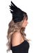 Повязка на голову с крыльями Leg Avenue Feather headband Black, перья и натуральная кожа фото