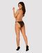 Полупрозрачные трусики с подвеской Obsessive Ivannes panties black 2XL/3XL, черные фото