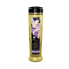 Масажна олія Shunga Sensation – Lavender (240 мл) натуральна зволожувальна фото і опис