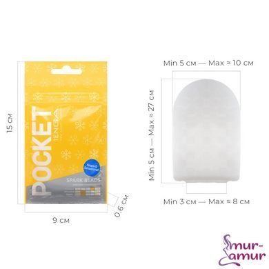 Мастурбатор TENGA Pocket Spark Beads фото і опис