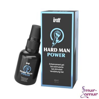 Стимулирующий гель для эрекции Intt Hard Man Power (15 мл), экстракт гингко билоба, таурин фото и описание