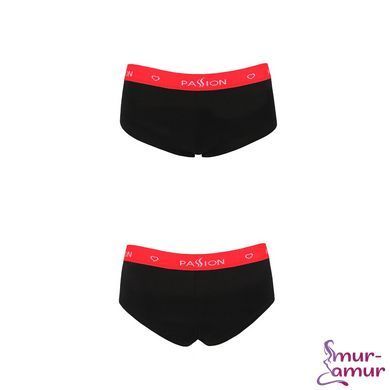 Трусики-шортики Passion PS003 PANTIES L, black фото і опис